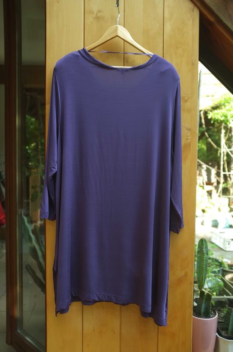 sukienka tunika oversize Silbor lejąca ciążowa minimalistyczna