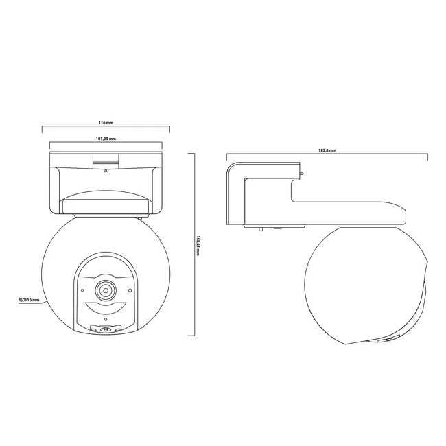 Kamera zewnętrzna obrotowa CS-EB8-R100-1K3FL4GA EZVIZ 4G WiFi