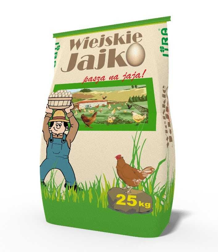 LIRA Wiejskie Jajko pasza dla kur niosek worek 25 kg