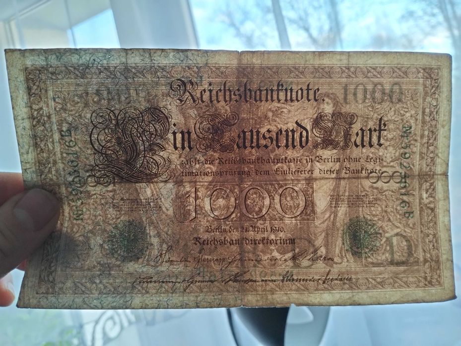 Banknot 1000 marek niemieckich 1910, Niemcy