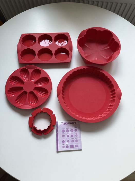 Zestaw 4 x formy silikonowe do pieczenia Tupperware