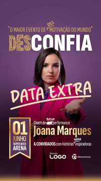 Desconfia Joana Marques - 2 bilhetes VIP 1 e Junho 21:30