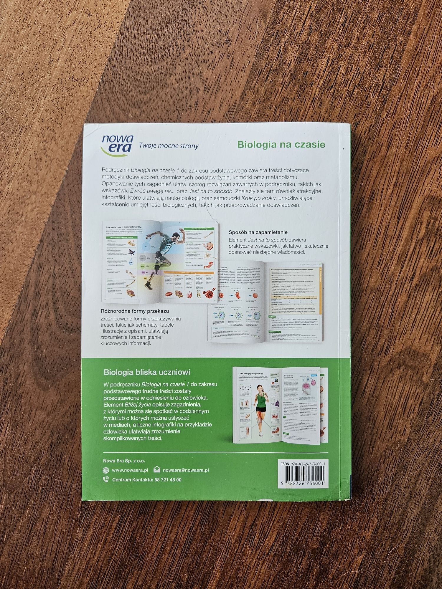 Biologia na czasie 1 Zakres podstawowy, Podręcznik dla liceum i
