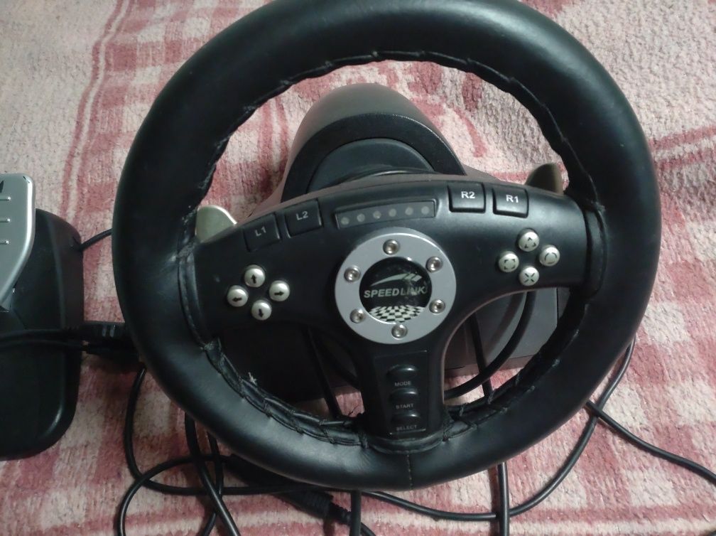 PS2 volante e pedais. Da para pc