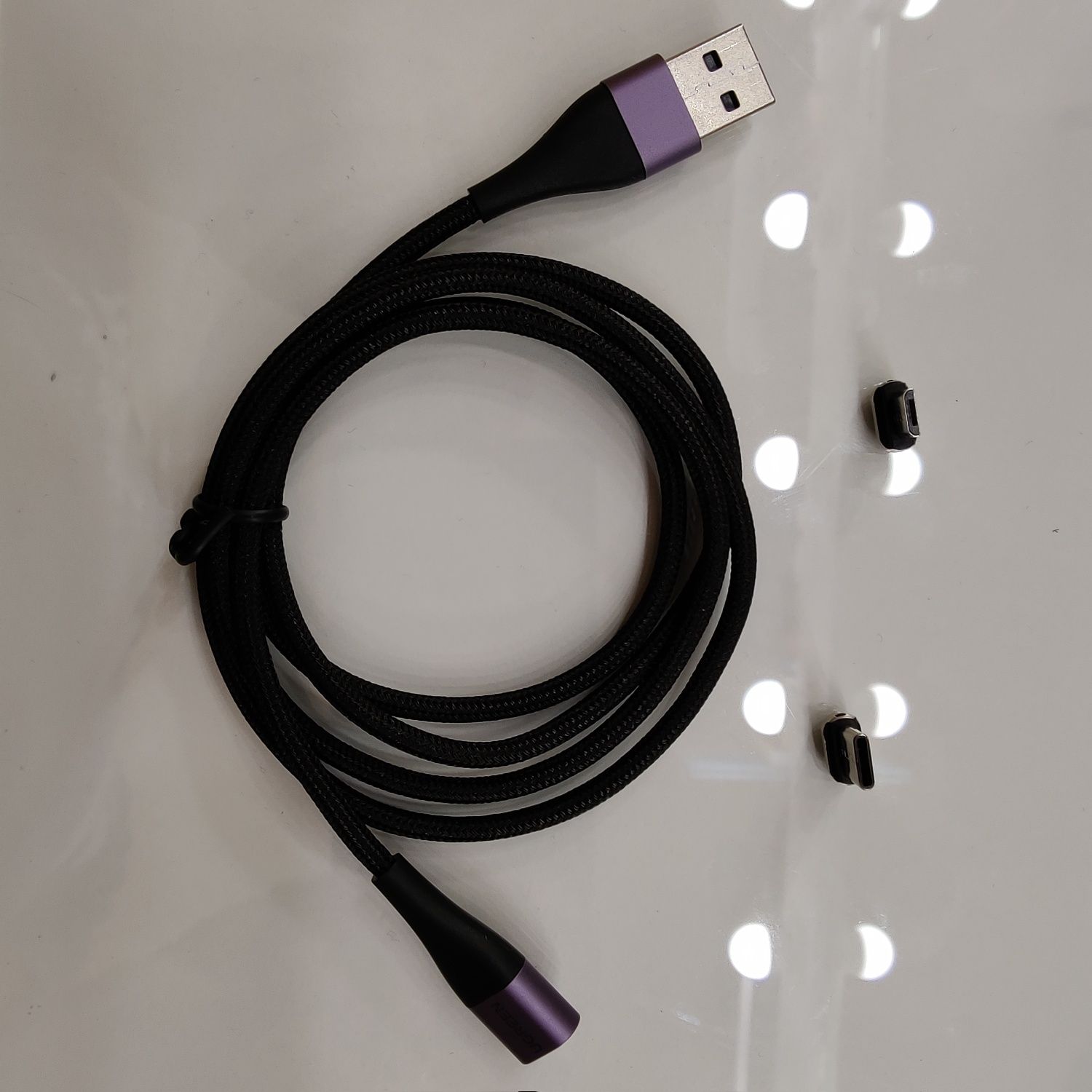 Ugreen та TOPK USB Type-A to Type-C та micro-USB знімні коннектори