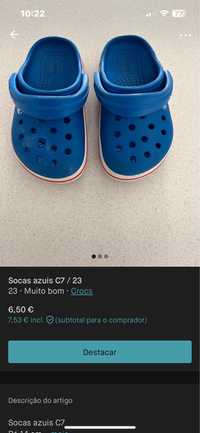 Crocs azul C7/ 23