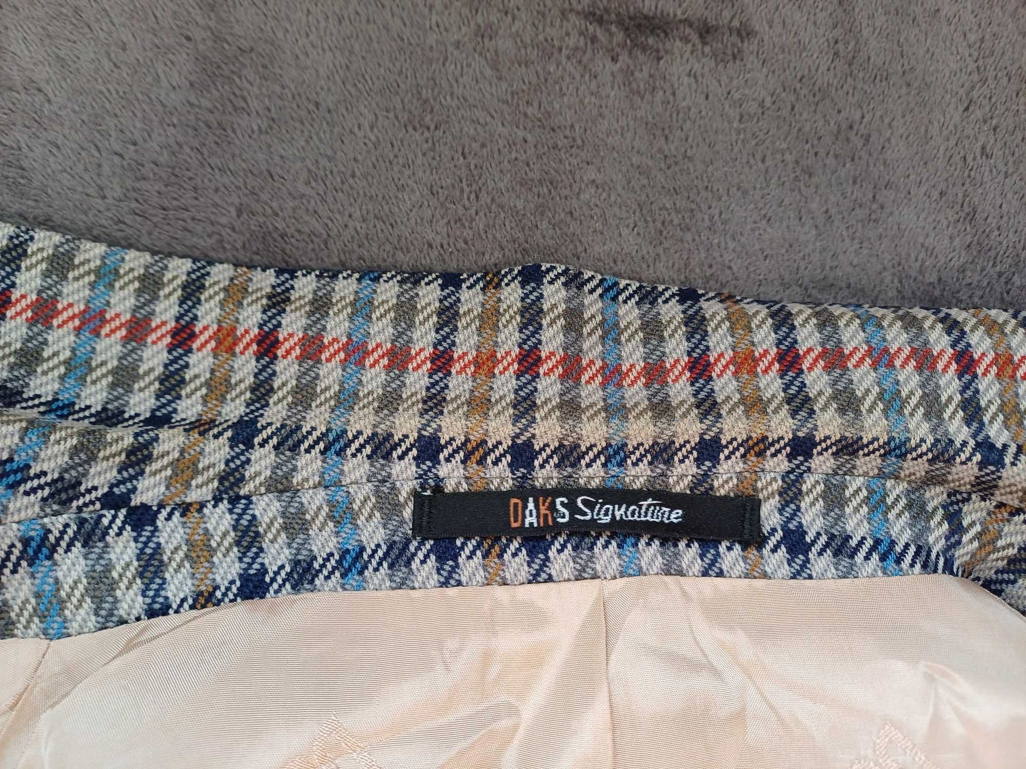 Daks vintage wełniana marynarka w pepitkę rozmiar 46 M