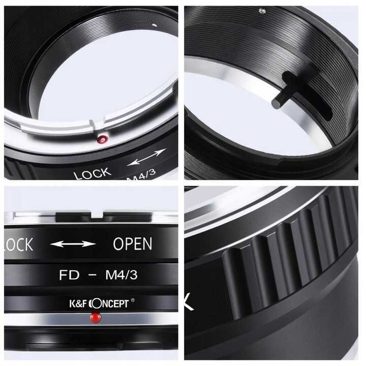 Adapter Canon FD na Micro 4/3 K&F Concept do Panasonic Olympus