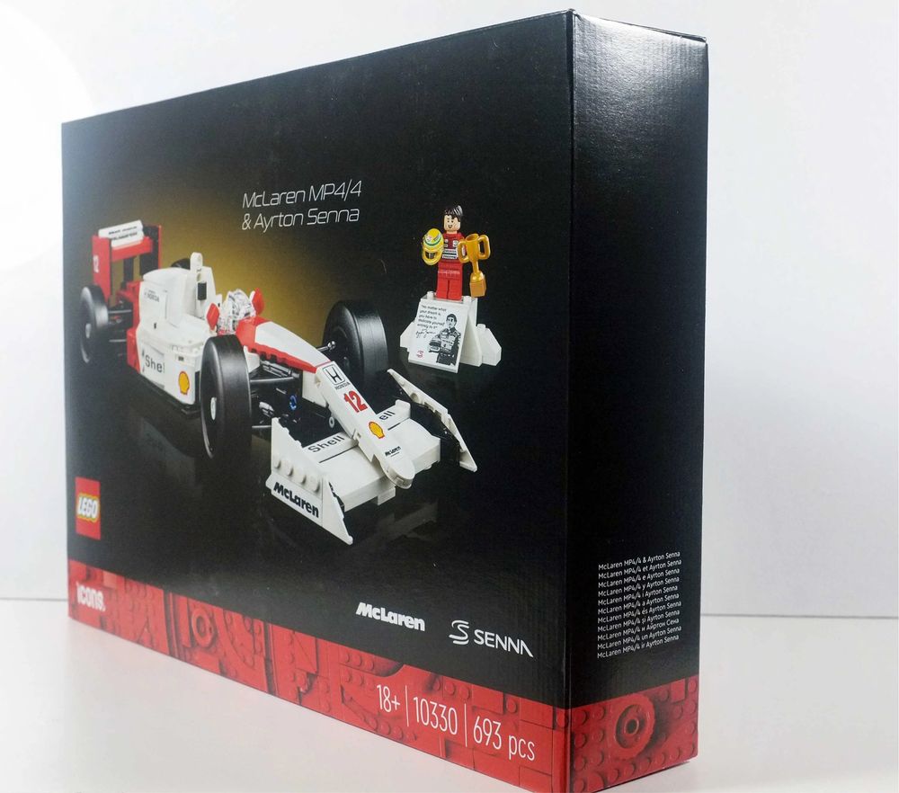 Klocki LEGO Icons McLaren MP4/4 i Ayrton Senna (10330)