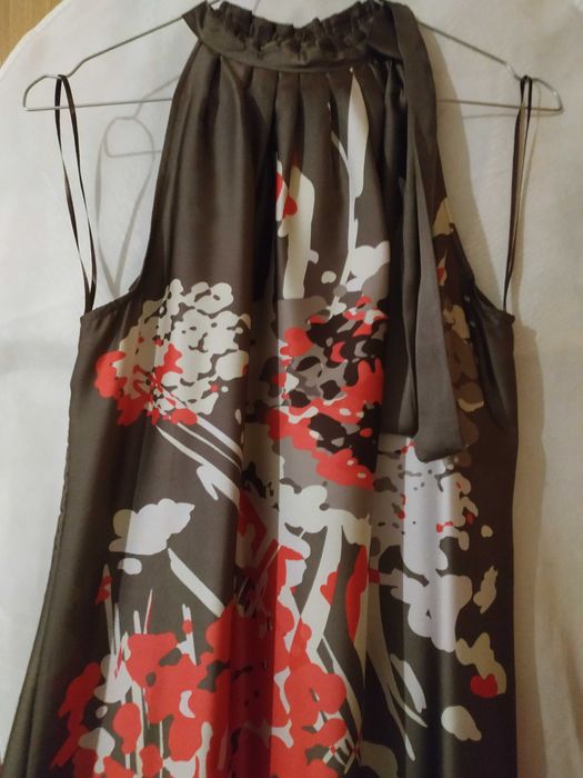 Vestido de cetim CAMAÏEU