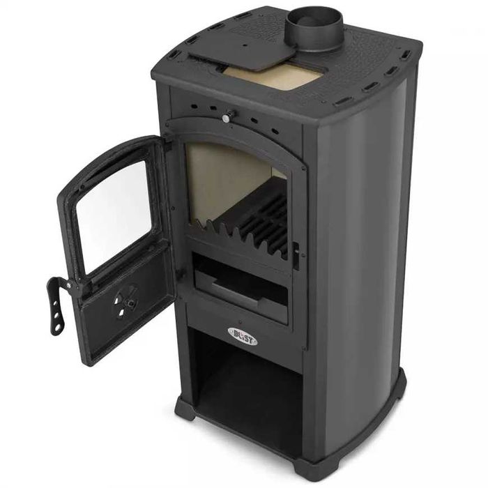Kominek "Żar" 7,5kw używany jeden sezon, kolanko, rura, rozetka.