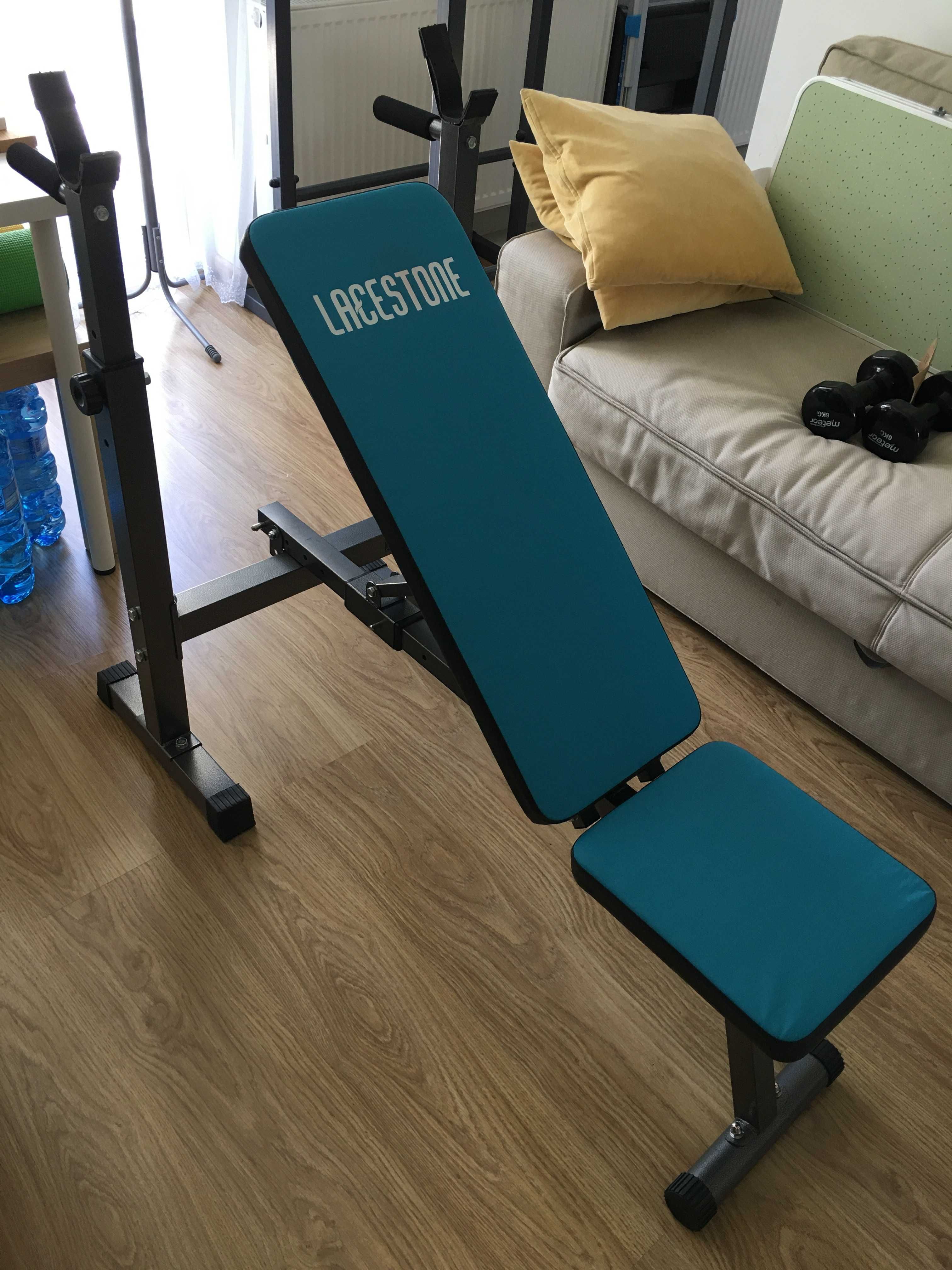 Ławka Treningowa Ławeczka Składana do Ćwiczeń Fitness Trening Siłowy