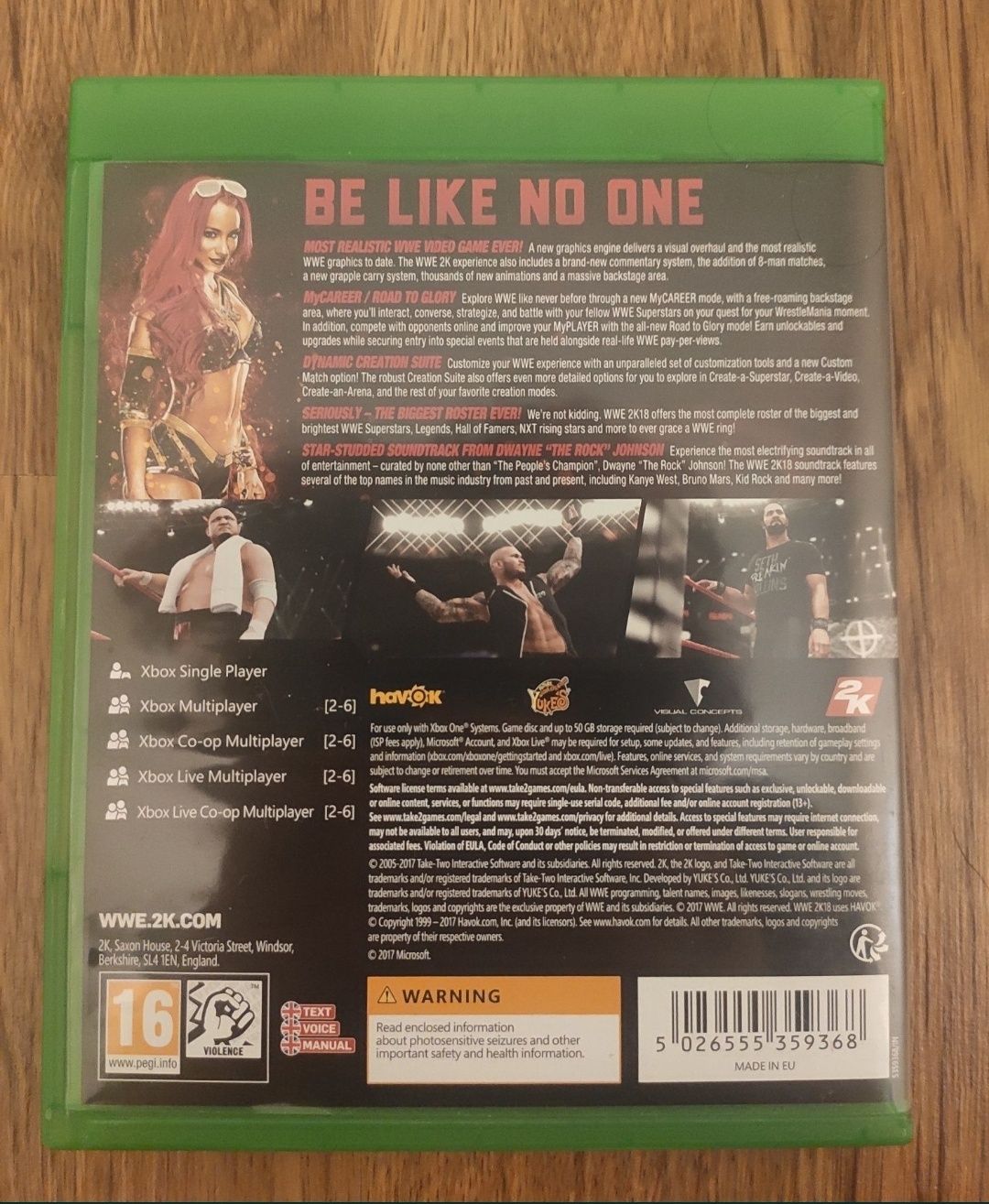 WWE 2K18 Xbox one