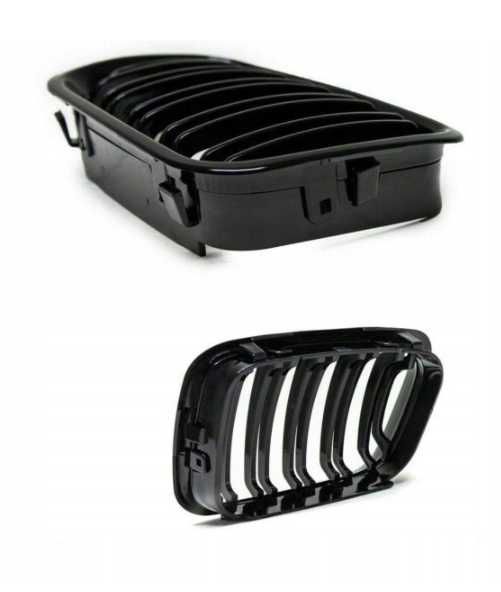 Nerki Grill BMW 3 E46 4D PRE LCI Czarny Połysk