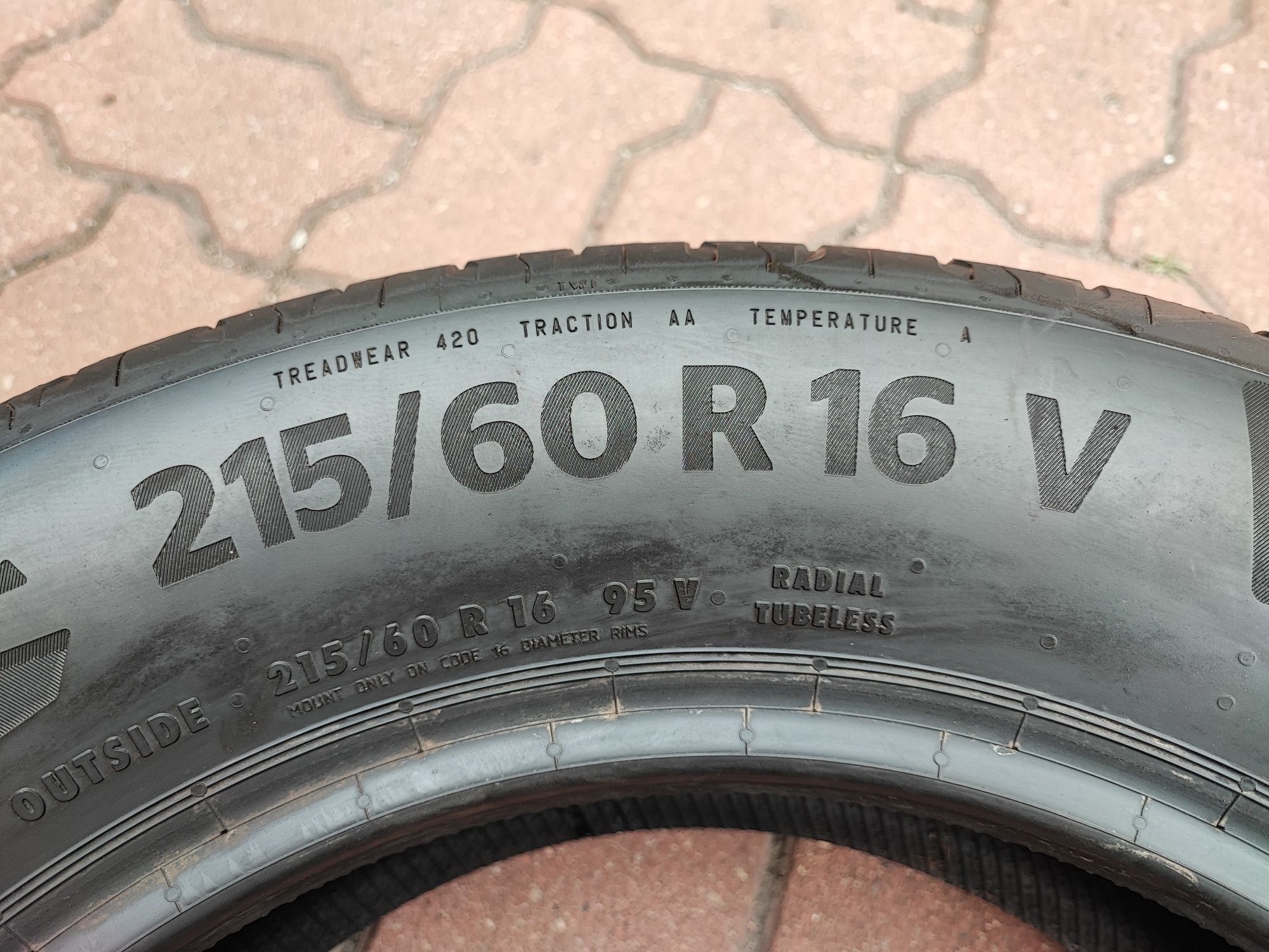 Opona 215/60r16 CONTINENTAL ECO CONTACT 6 2020r 6.2mm EcoContact 6