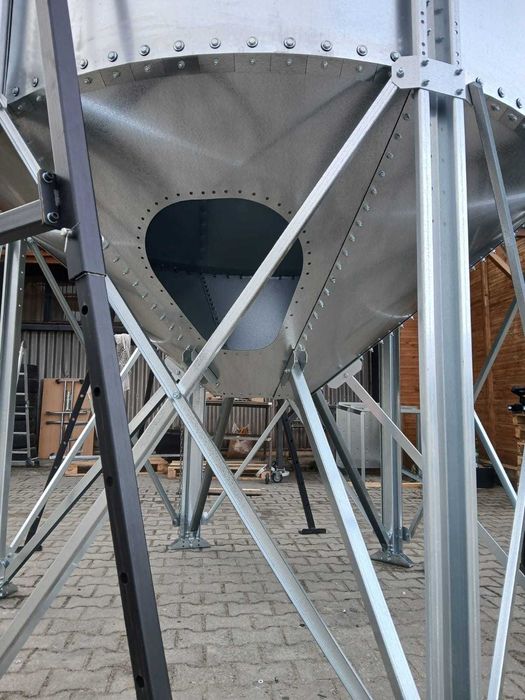 Silos lejowy paszowy CKM 23,8 m3, POLSKI producent, złożony, transport