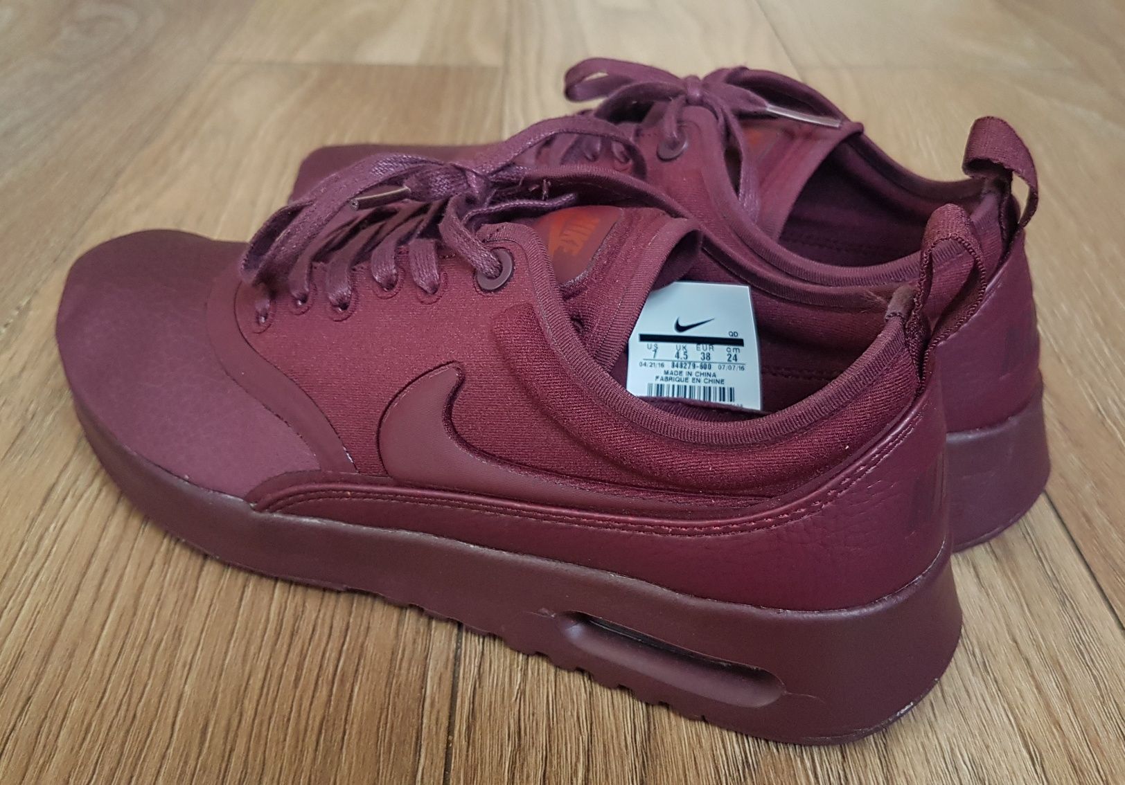 Nike Air Max Thea Ultra  Premium Burgund rozmiar 38 okazja Sneakers