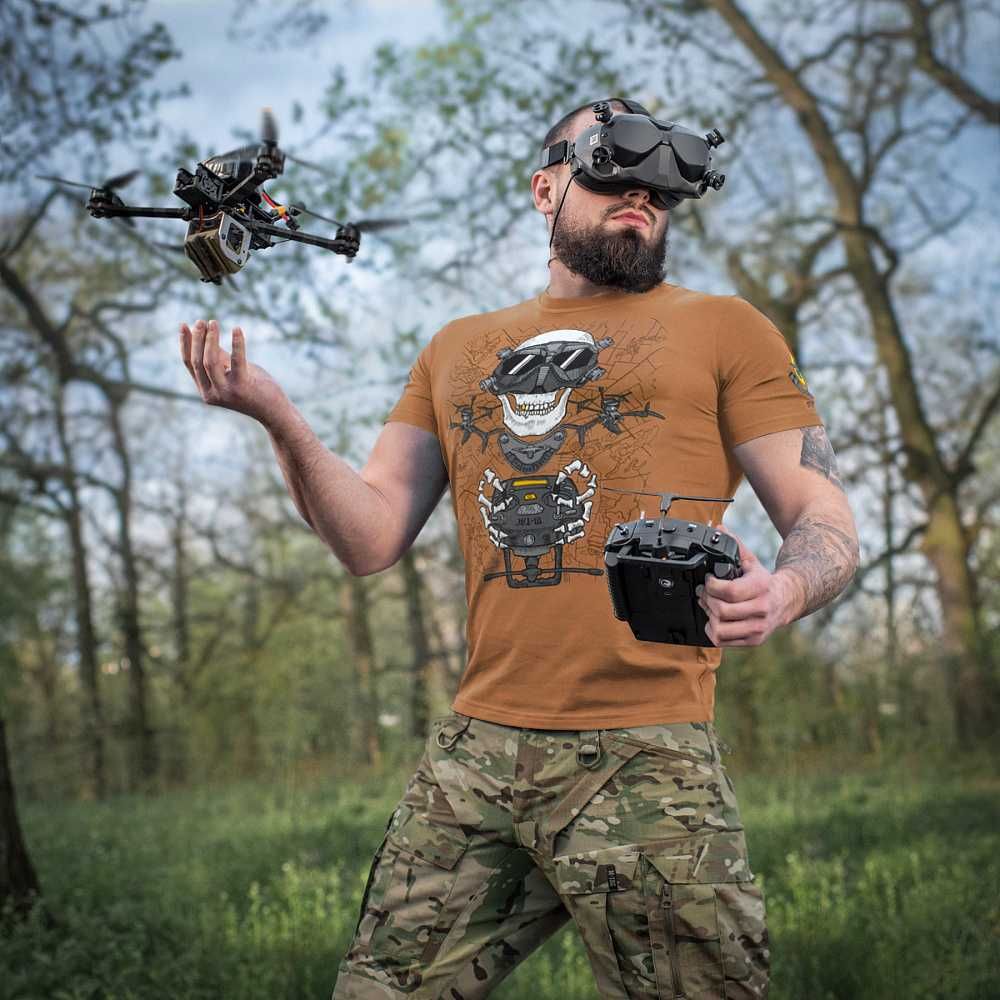 M-Tac футболка з принтом (Drohnenführer, Мавік, Kamikaze, Delivery)