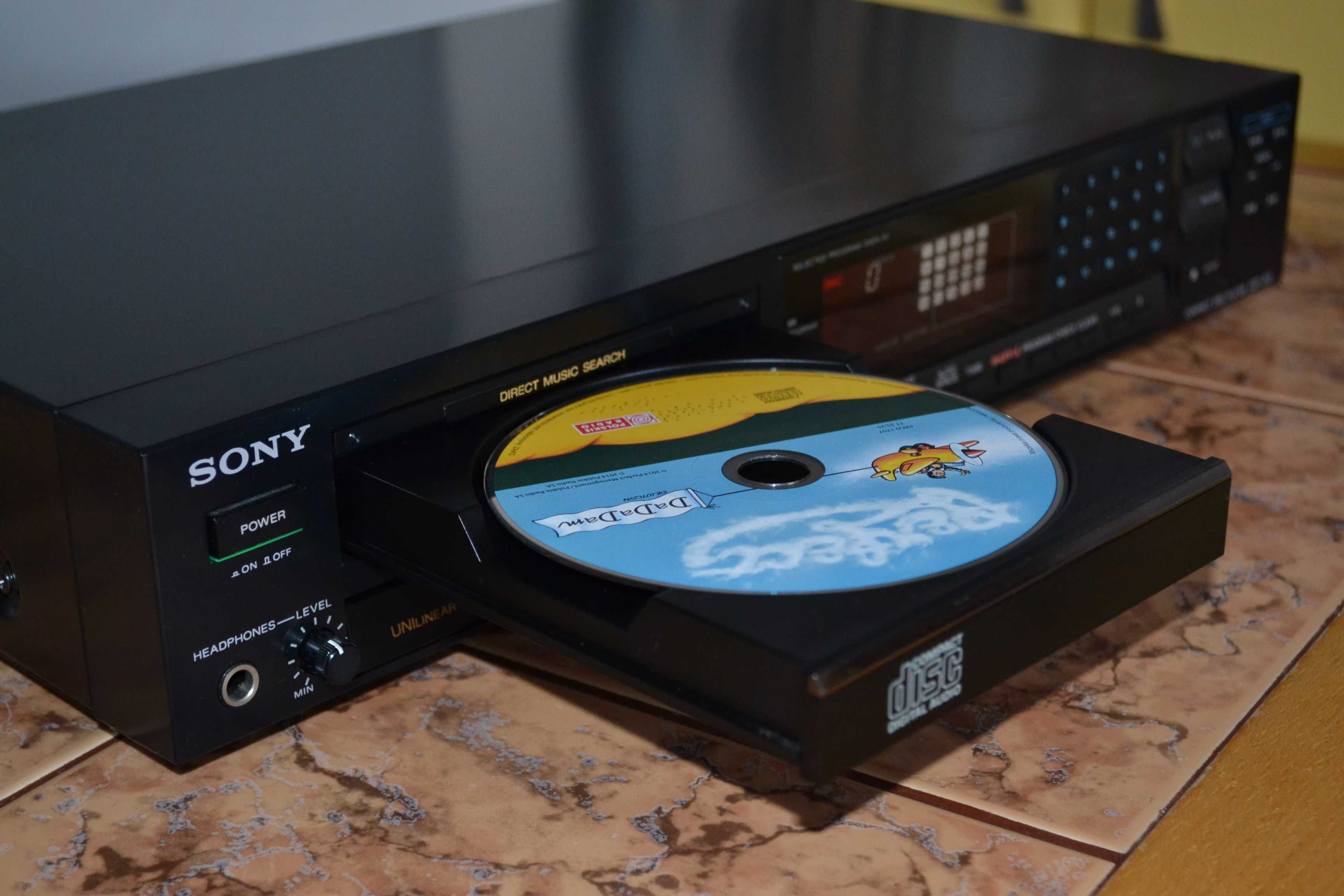 Odtwarzacz Cd SONY cdp 203 ES oryginalny pilot jak nowy