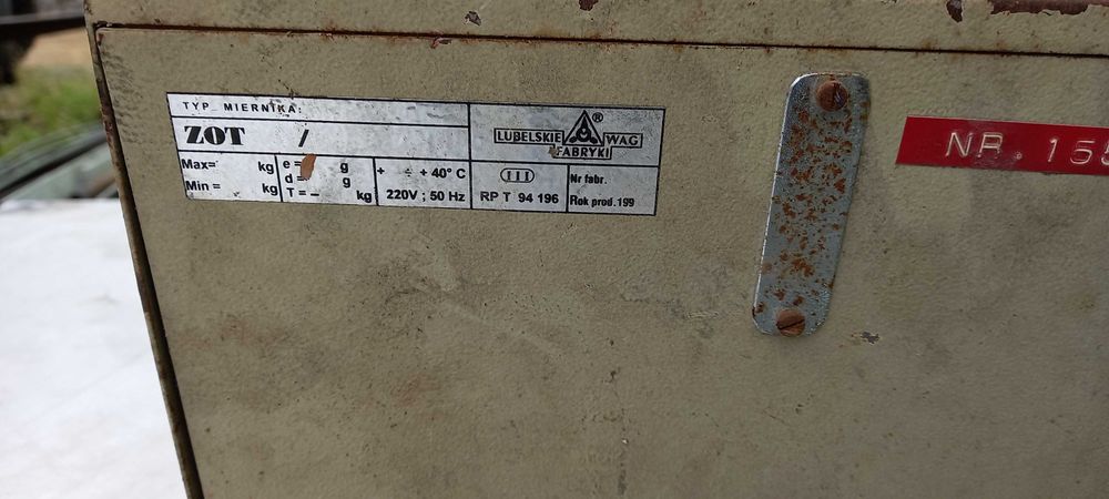 Waga platformowa Lubelskie fabryki wag TP600/hBD