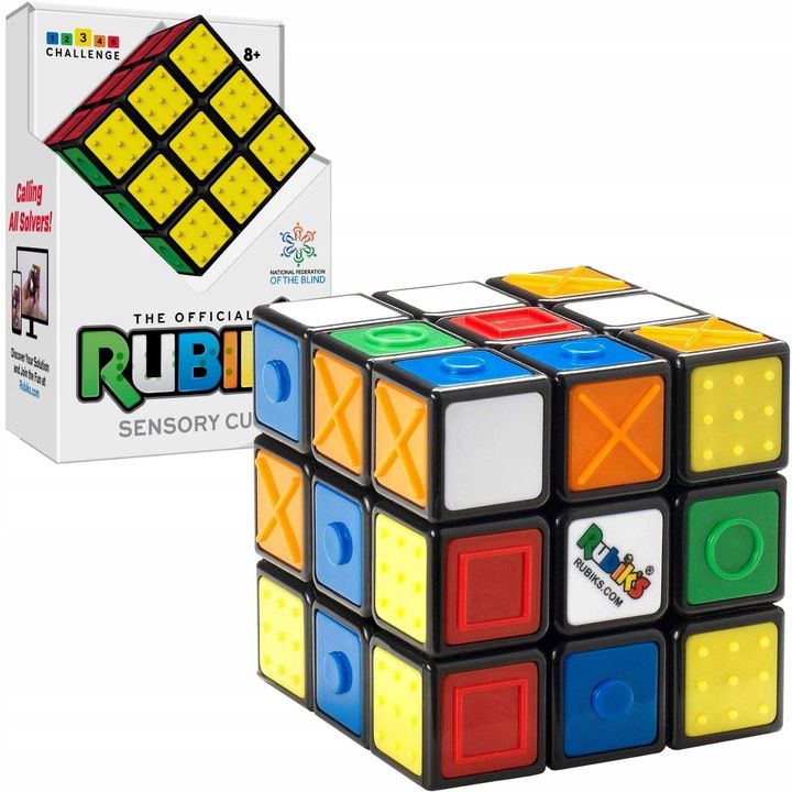 Kostka Rubika 3x3 Sensoryczna Układanka Logiczna Z Wzorami Rubik's Sen