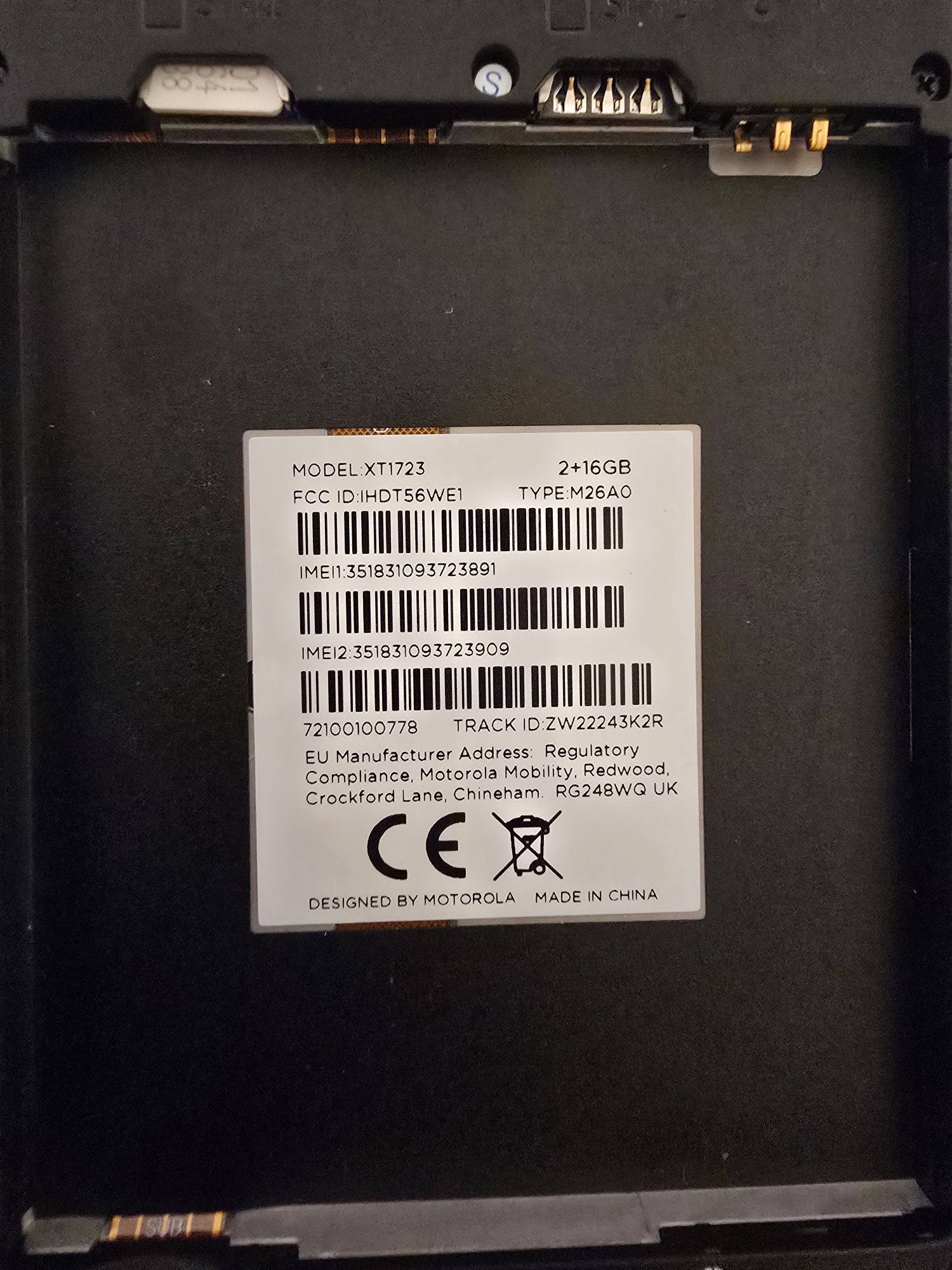 Motorola XT1723 dual sim złota Smartfon smarthphone telefon
