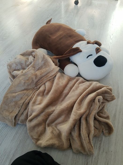 Miś pluszak duży z kocykiem