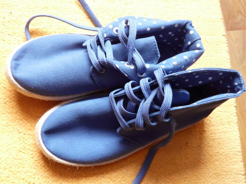 Nowe espadryle/trampki w kropeczki ,r.36