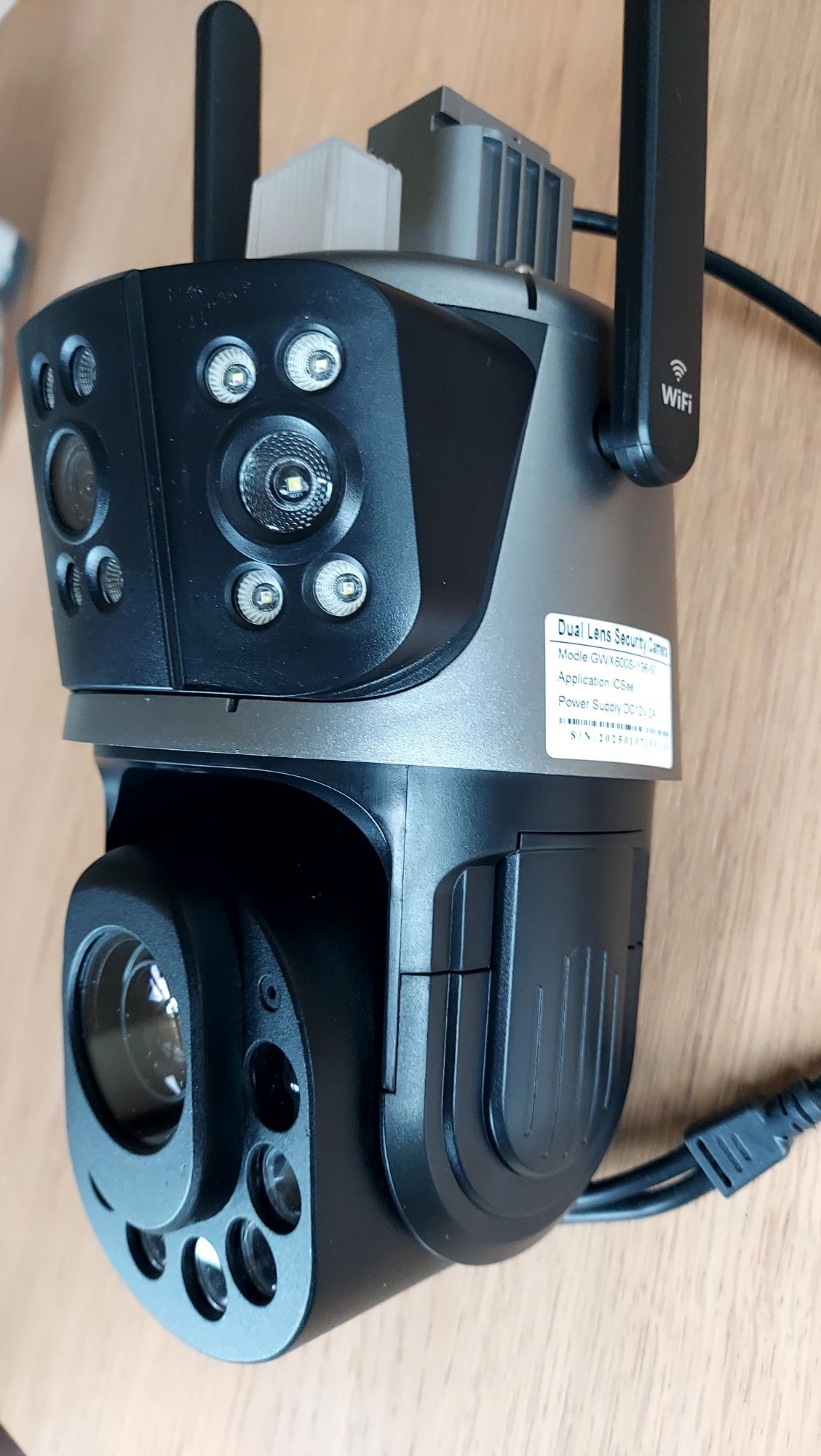 Nowość Kamera WiFi 6MP 50x zoom 2x obiektyw + Karta Micro SD4K128GB