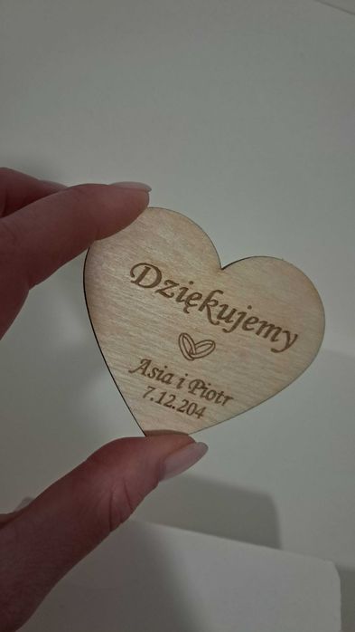 magnesy na komunię chrzest ślub podziękowanie w formie magnesu 10 szt