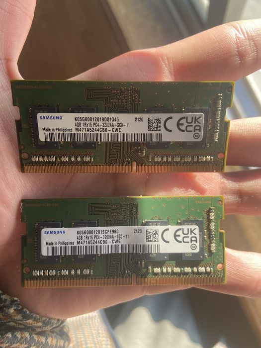 4x2 gb DDR4 3200hz samsung