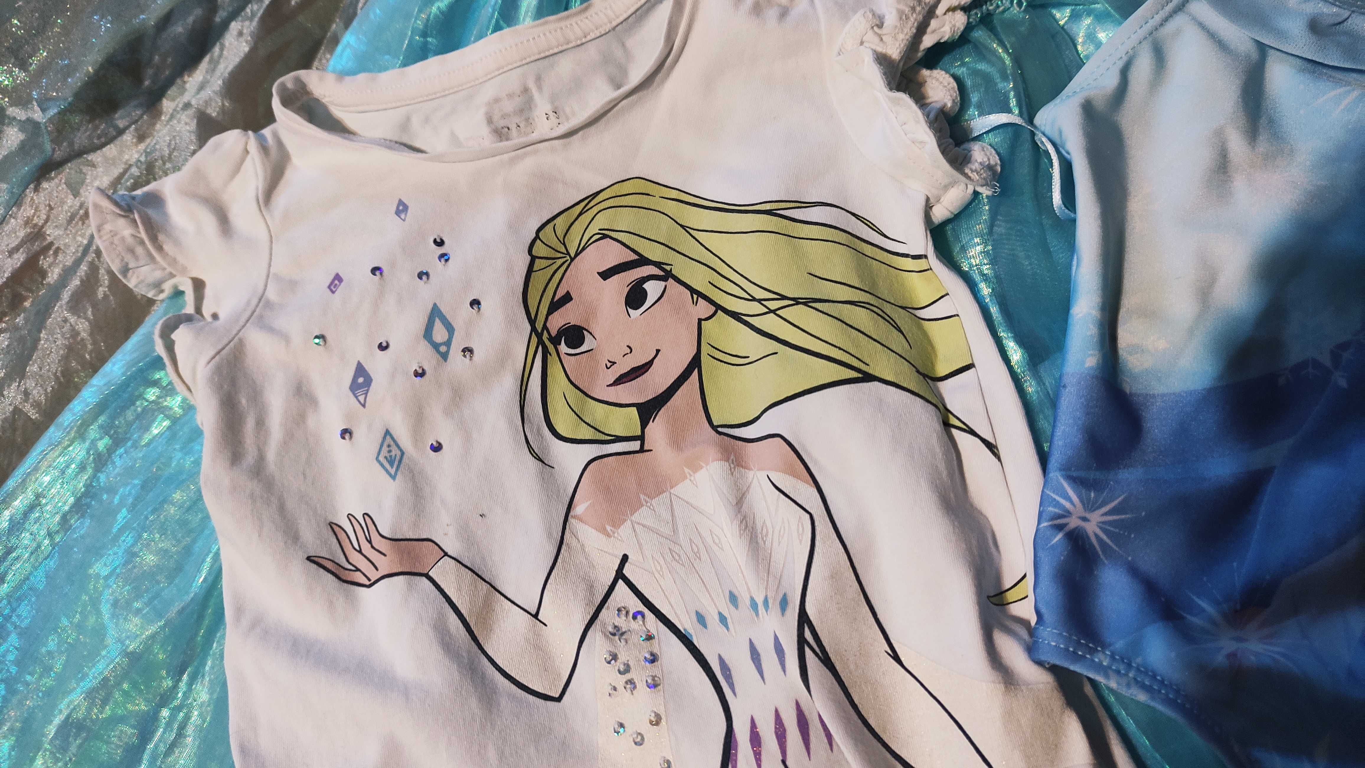 Verão fato de banho + t-shirt Frozen 2 Elsa princesa 3 anos, desocupar