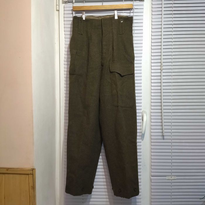 Винтажные военные шерстяные брюки армии Бельгии, 1963 год