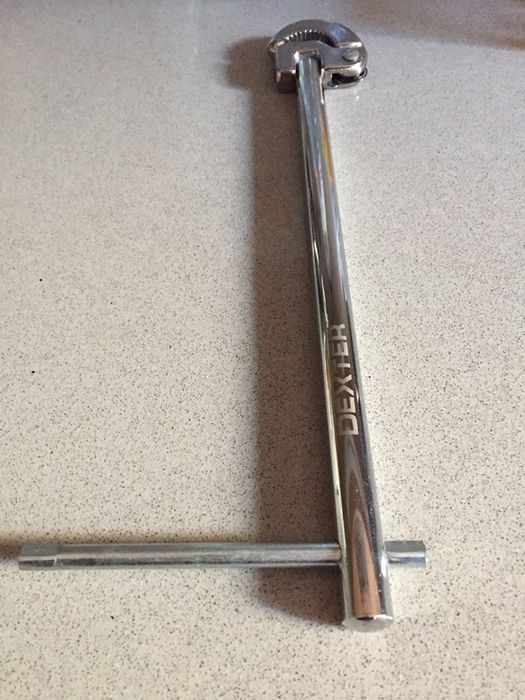 Chave lavatório DEXTER TURQUÊS PLANA 32 MM