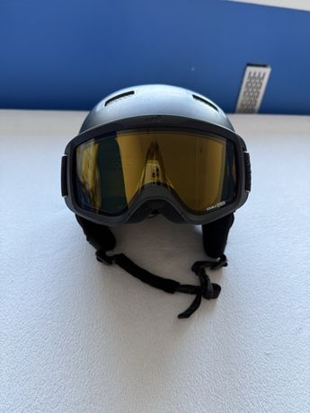Kask narciarski z goglami rozm L