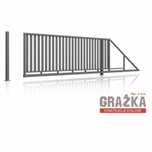Brama przesuwna samonośna 4,00 m wypełniona profilem 80x20 OCYNKOWANA
