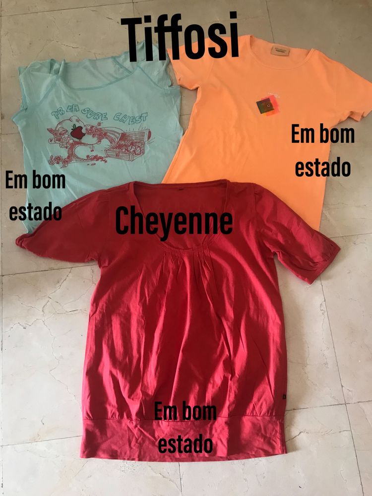 T-shirts de várias marcas tam L