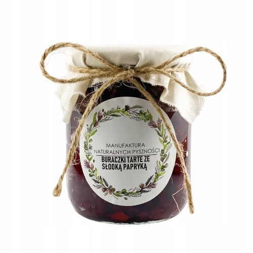 Buraczki tarte ze słodką papryką od Rolnika 540ml