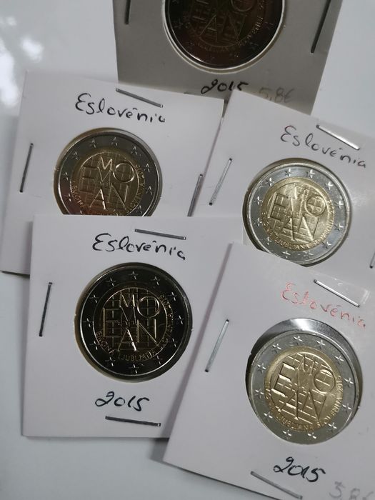 Moeda UNC comemorativa de 2€ - Eslovénia 2015