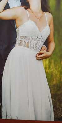 Suknia ślubna z odpinanym gorsetem