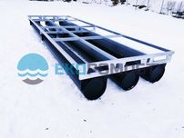 Pomost pływający , platforma pływająca, wzmocniona, wysoka 6x2m -12mkw