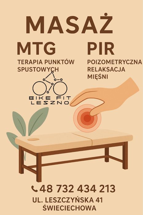 Masaż MTG, Punkty spustowe, PIR