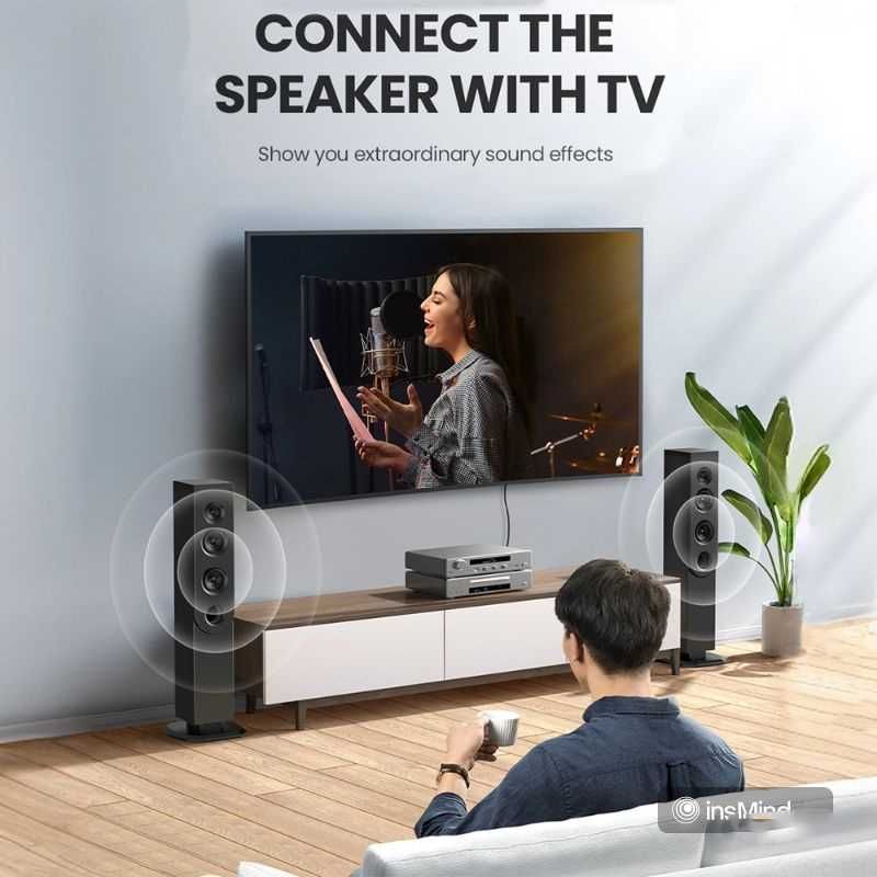 Коаксіальний аудіо кабель RCA на RCA аудио Coaxial PRO S/PDIF UGREEN