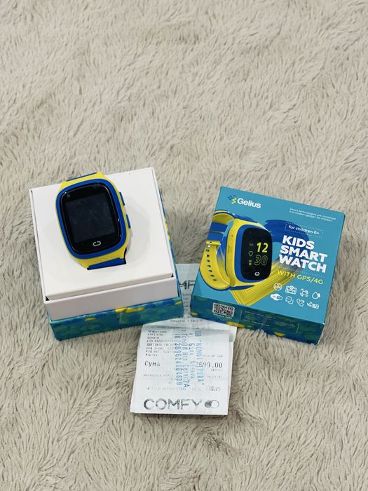 Дитячий смарт-годинник Gelius Ukraine (GP-PK006) GPS/4G (IP67)
