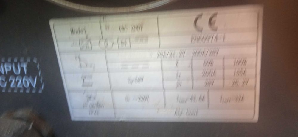 Aparelho de soldar inverter 200 Amp.