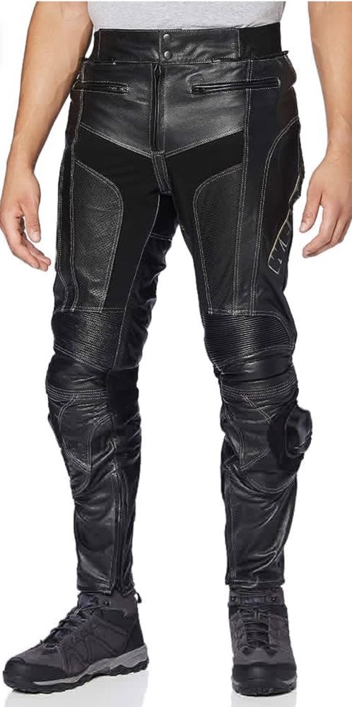 Skórzane spodnie motocyklowe r. XL protectWEAR