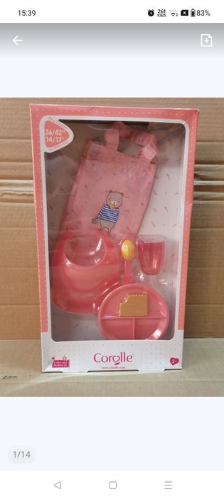 Corolle - Pudełko na posiłki 6 akcesoriów od 2 lat