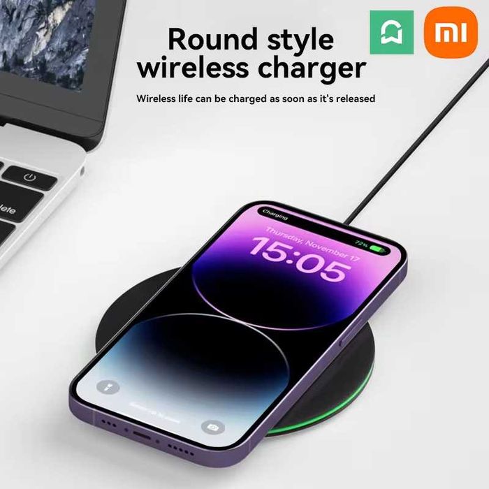 Бездротова зарядка Xiaomi MIJIA для iPhone, Samsung, Xiaomi