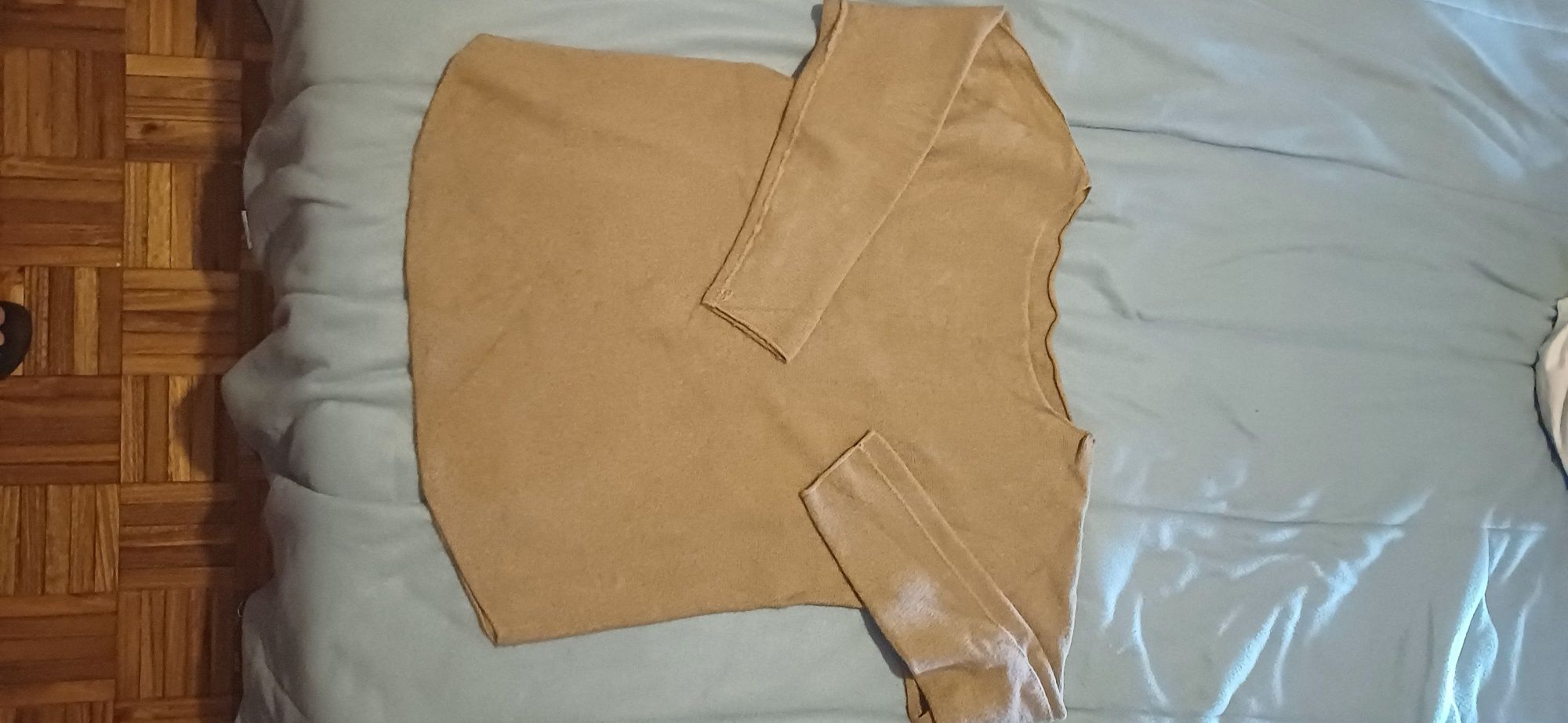 Camisola malha castanha