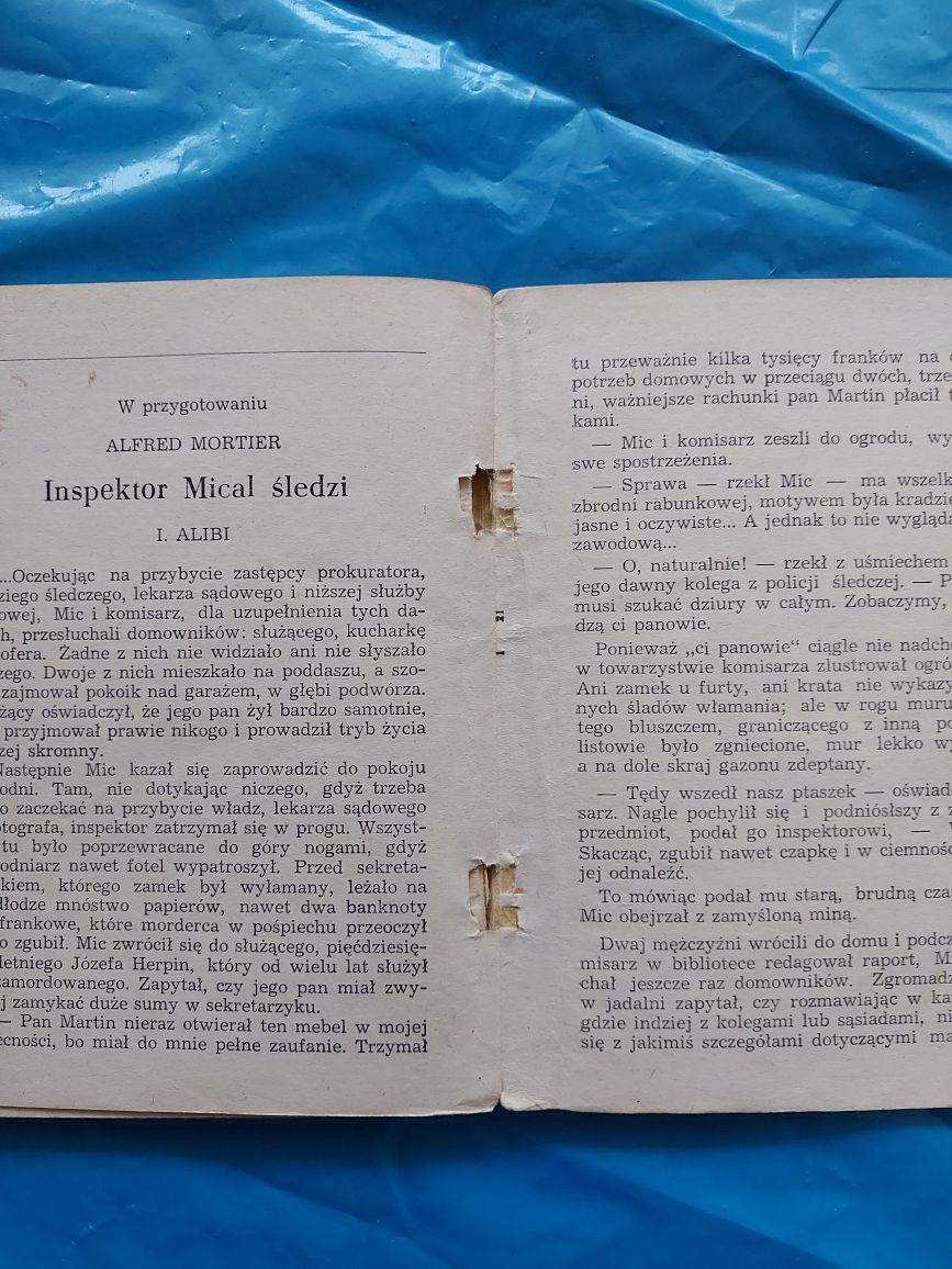 Książka ZBRODNJA WIELKIEGO CZłowieka 1960r